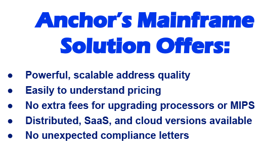 Why should you pruchase mainframe software from Anchor?
